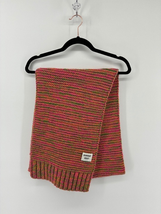 Sunday Best Accessories - Sunday Best Pink, Green, and Yellow Knit Scarf